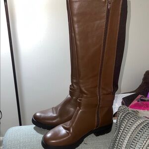 Primark Chestnut Brown Over-The-Knee Riding Boots